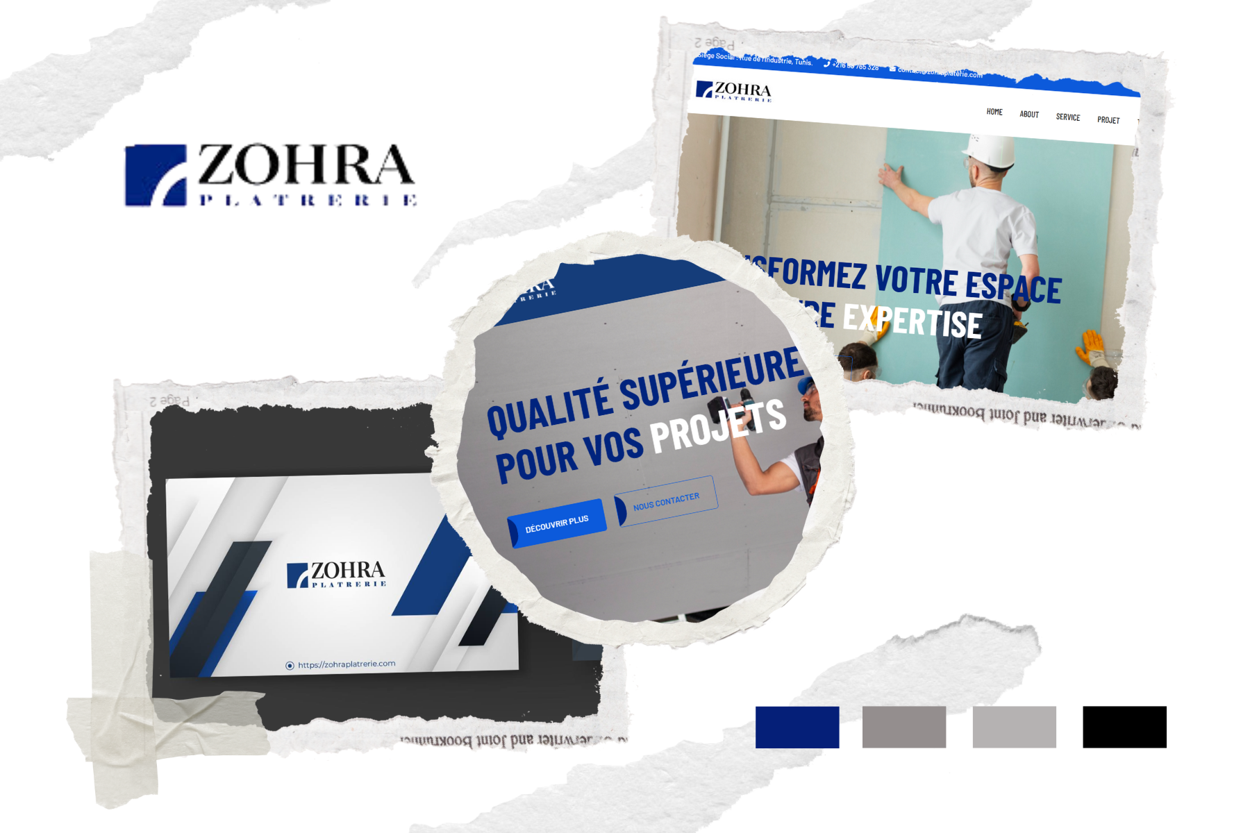 Zohra Plâtrerie - Site Web Statique