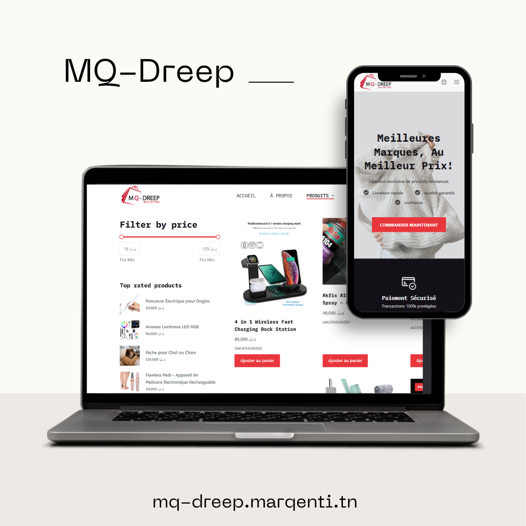 MQ-Dreep - Site Web E-commerce